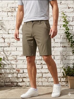 Ripzone Men's Everyday Stretch Utility Olive Performance Shorts Cabincore‎
